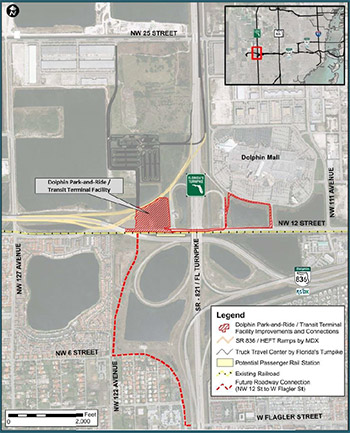 Dolphin Park and Ride Image Map