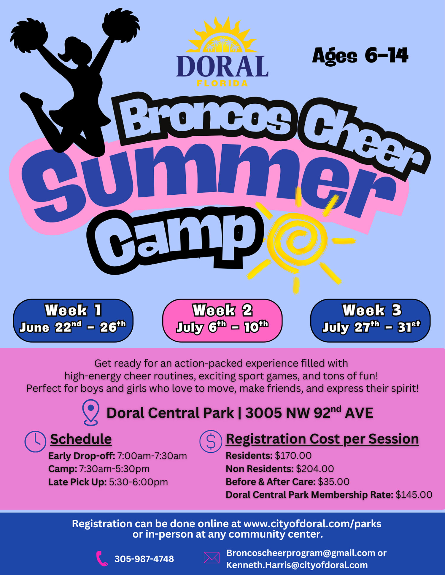 Broncos Summer Camp Flyer 2026