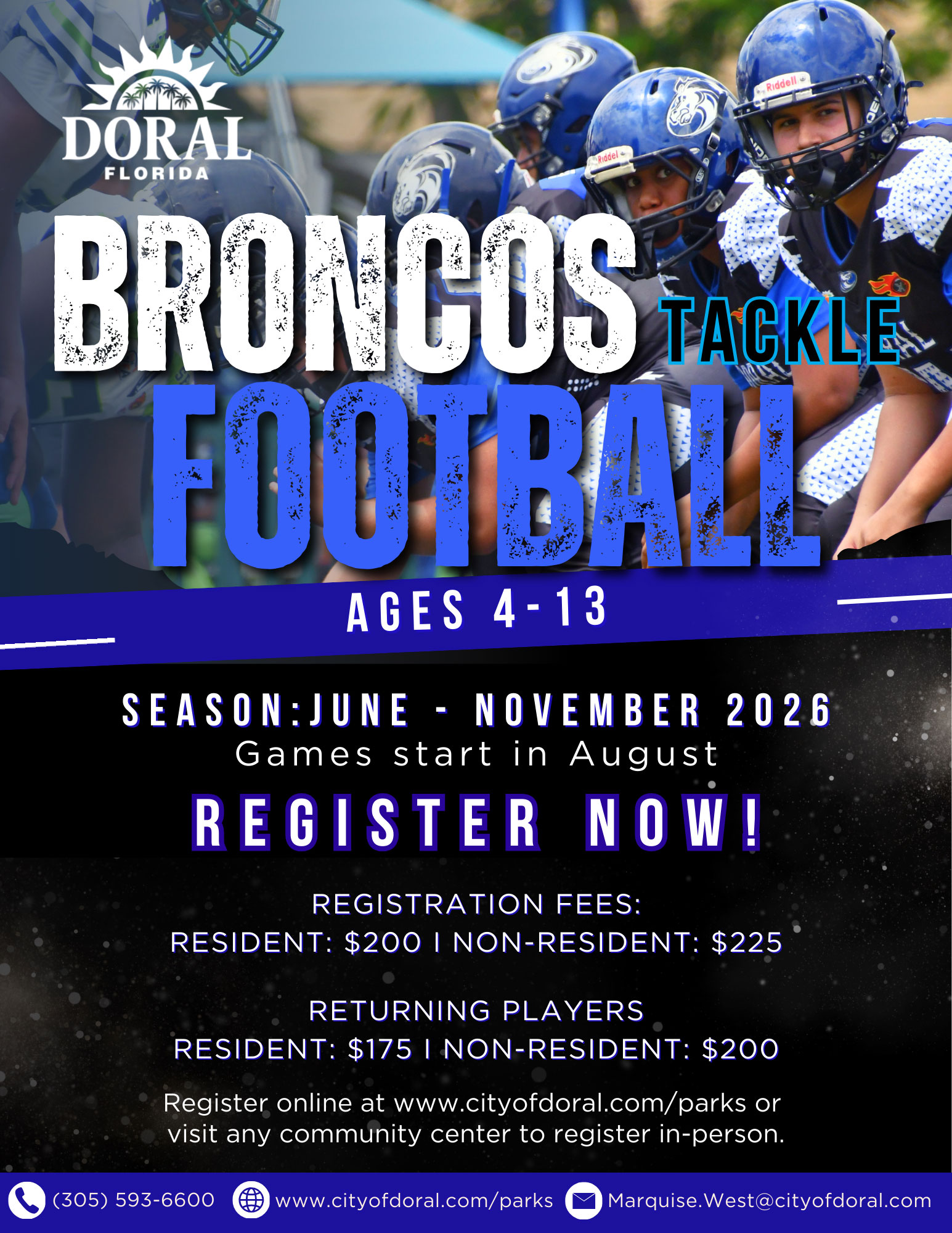 Broncos Tackle Football