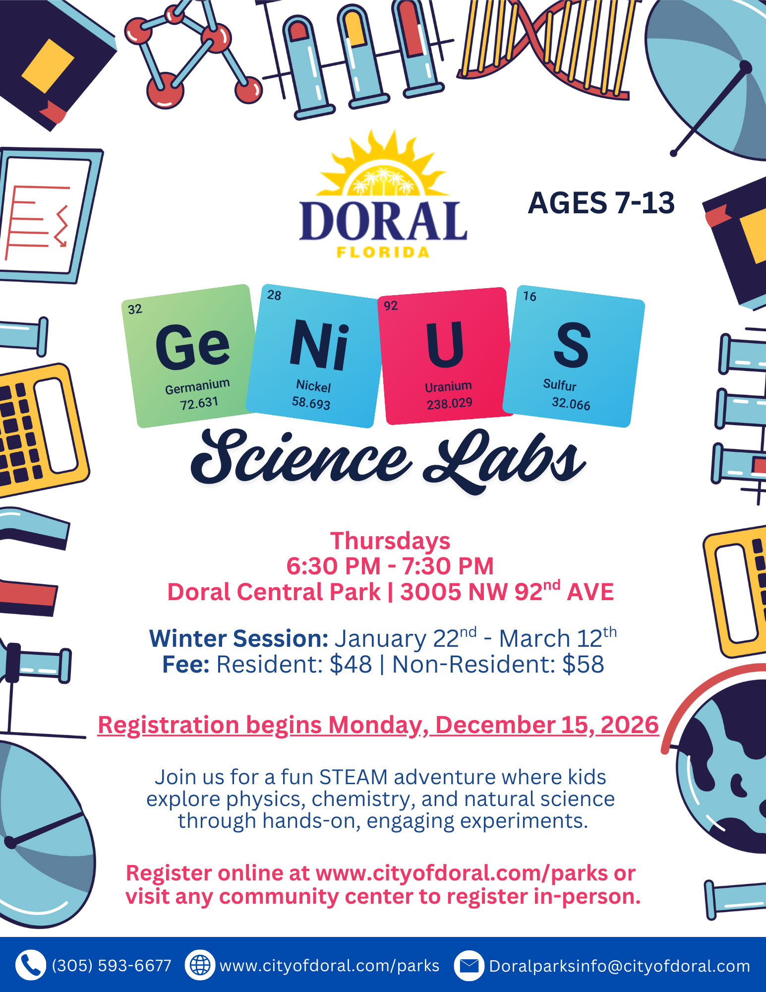 Genius Science Lab Winter Doral Central Park