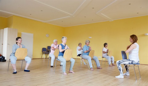 Chair Yoga Image