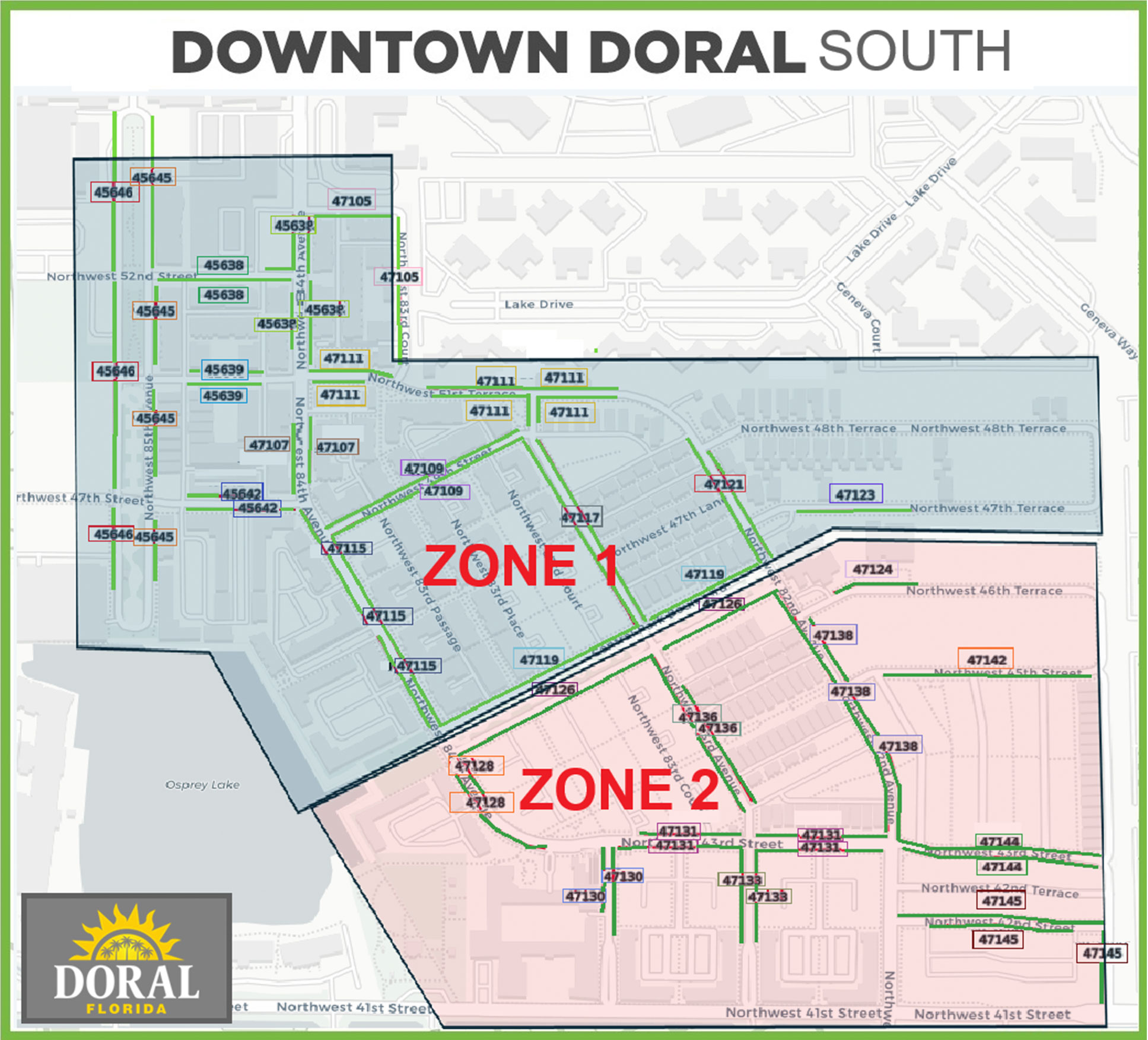 Downtown Doral South Map