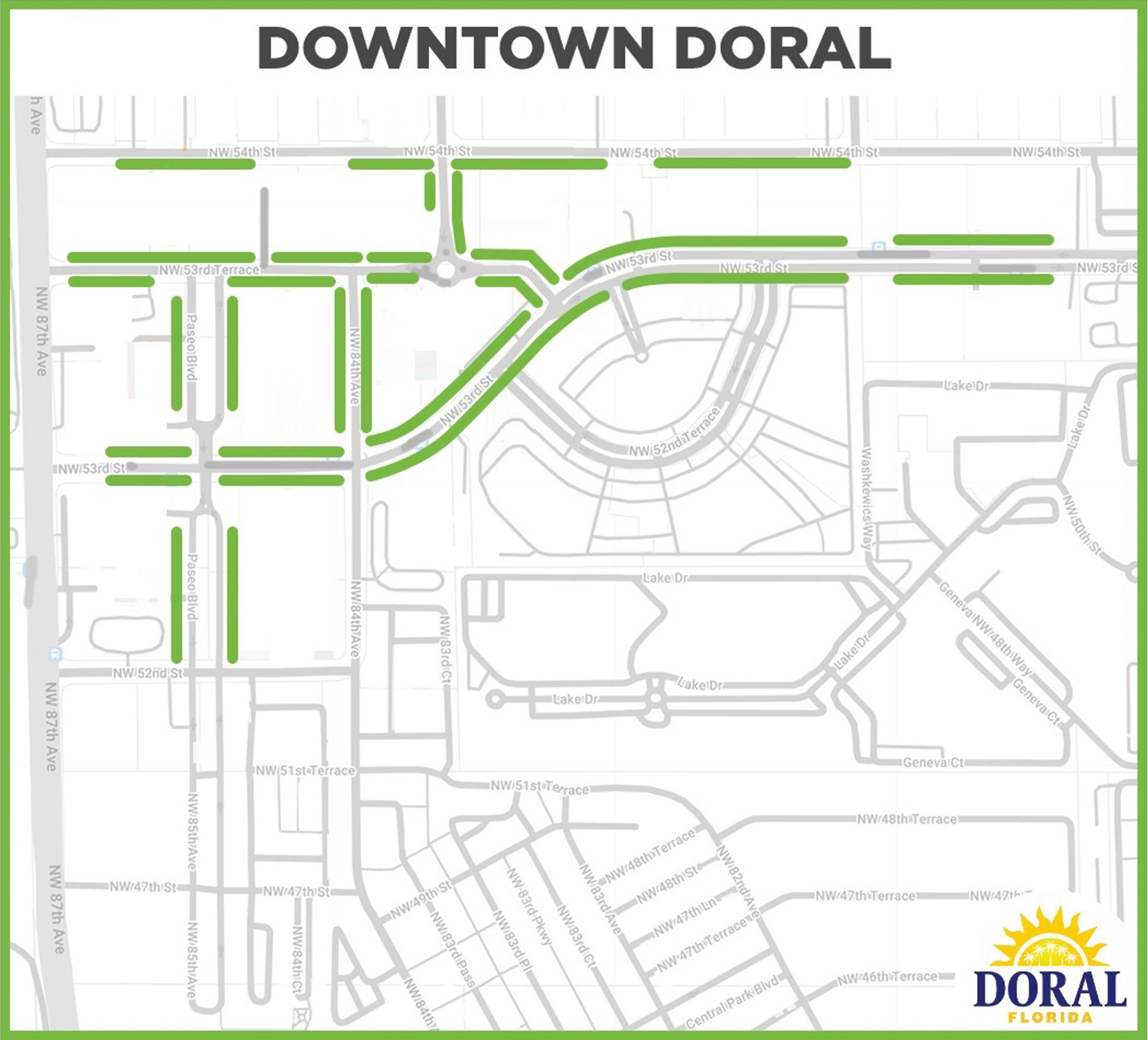 Downtown Doral Map