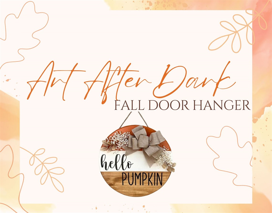 Art After Dark - Fall Door Hanger Image