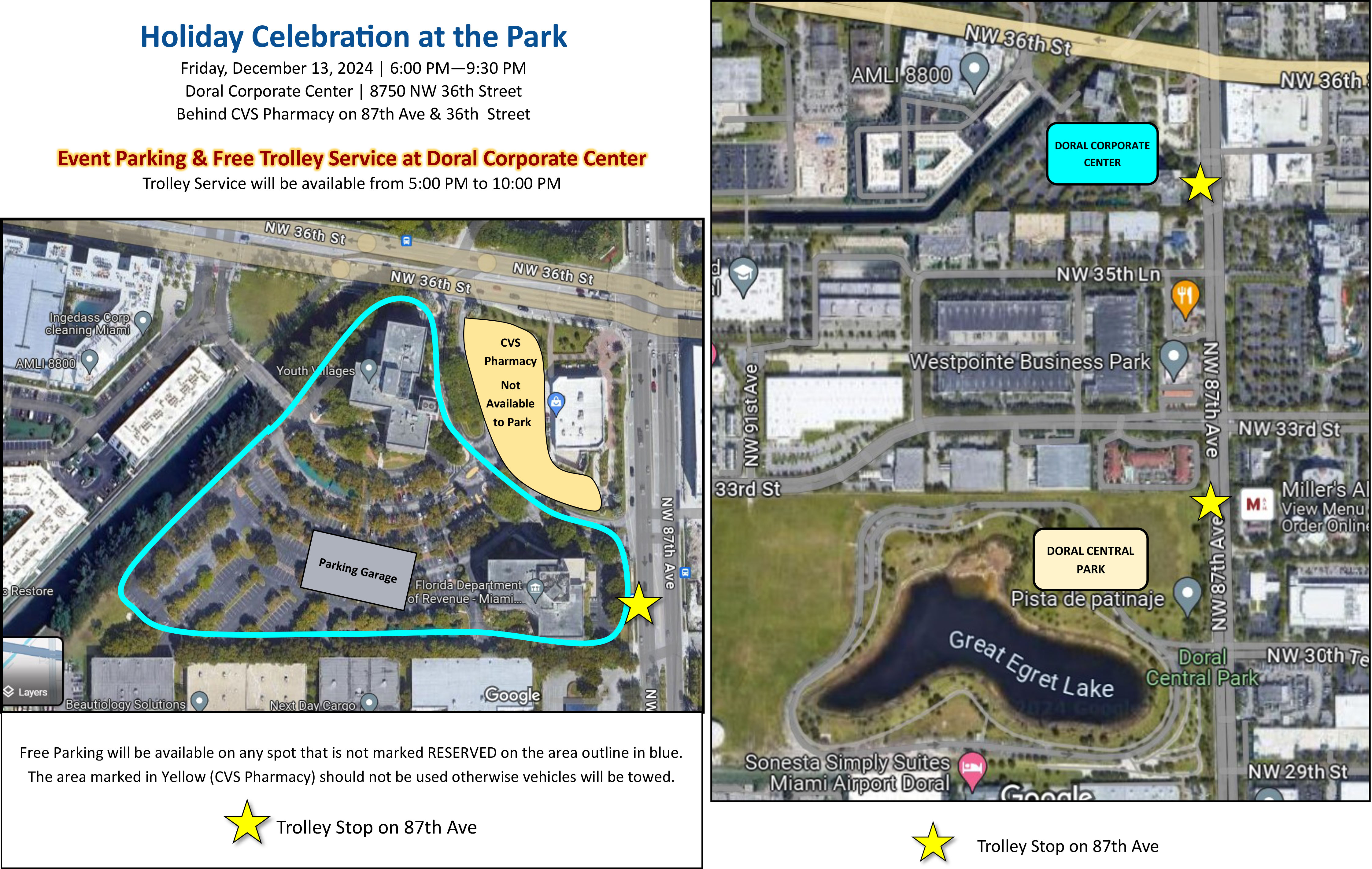Parking at Doral Corporate Center map