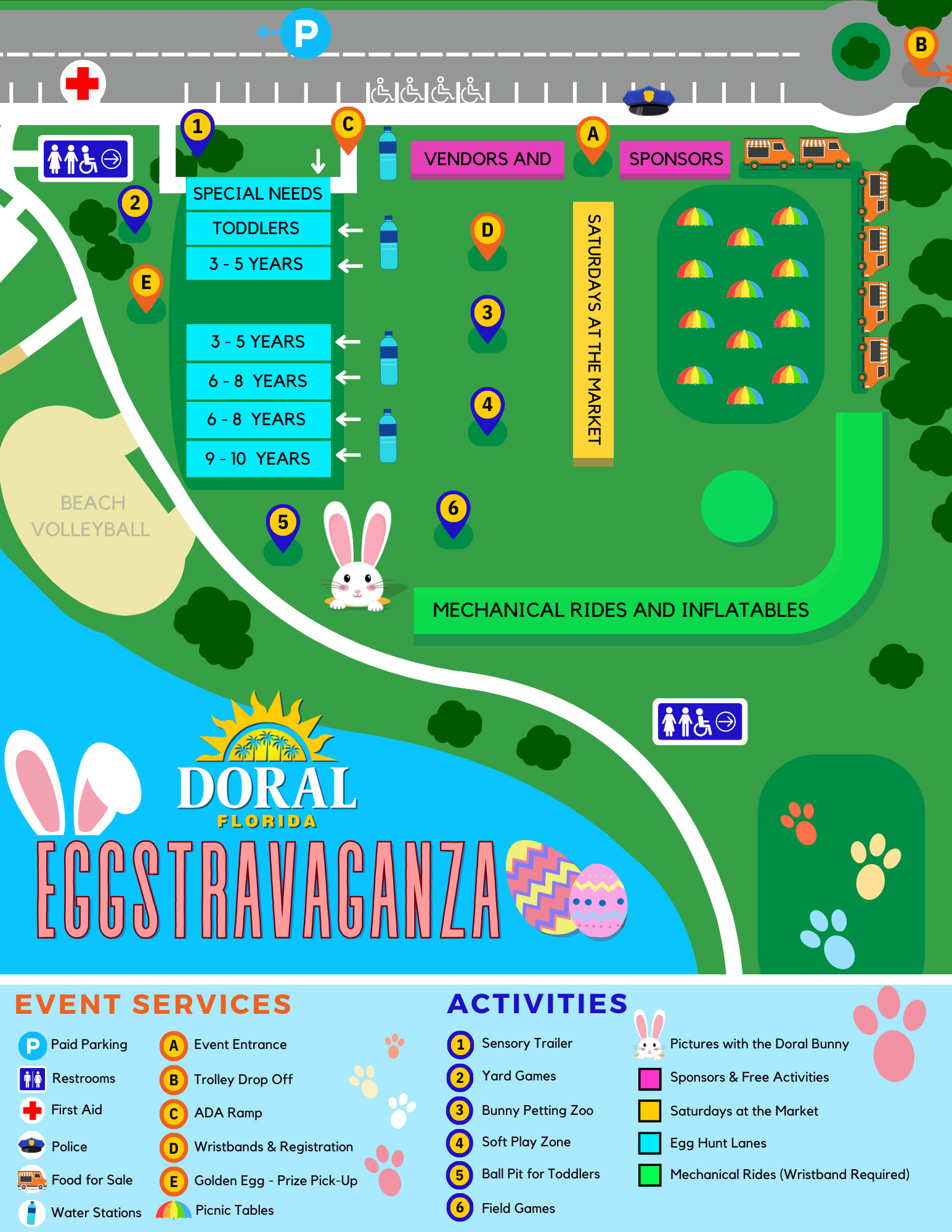 Eggstravaganza Site Map 2026