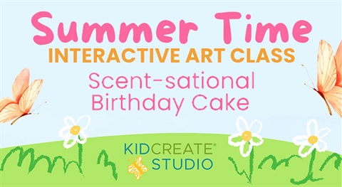 Scent-sational Birthday Cake Interactive Art Class Image