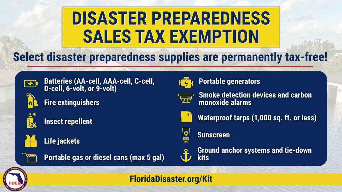Florida Expands Sales Tax Exemptions for Emergency and Safety Image2