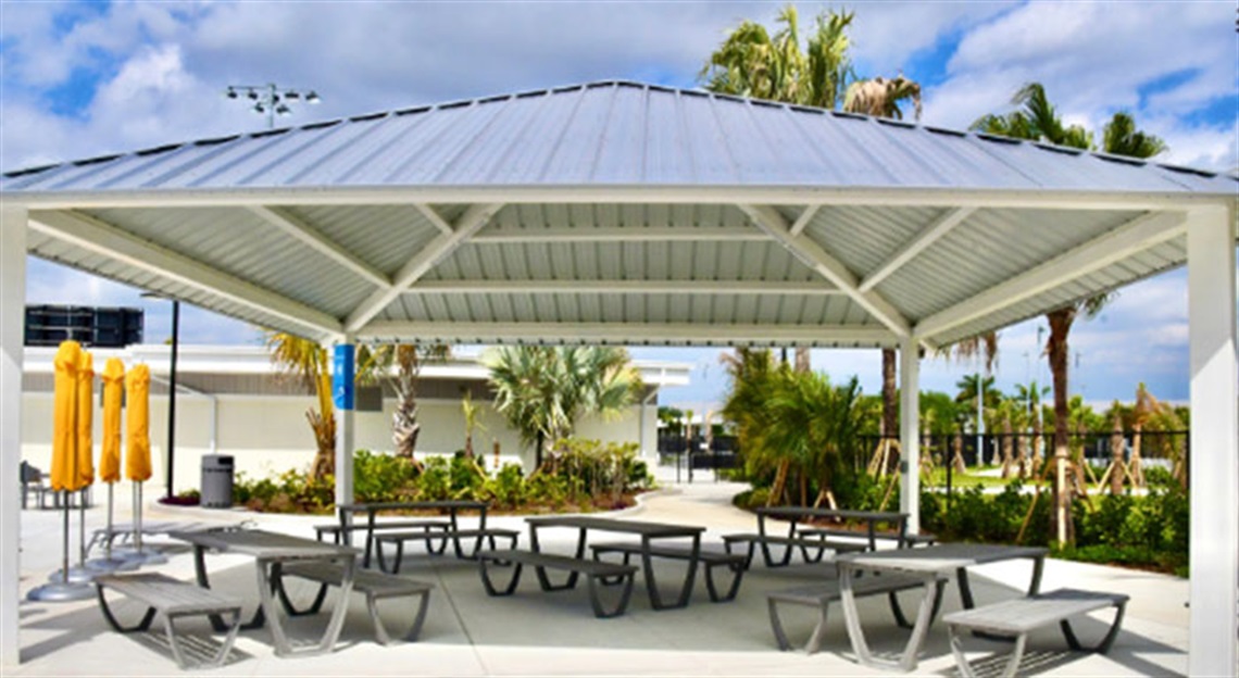 Doral Central Park Aquatic Center 30'x30' Covered Pavilion