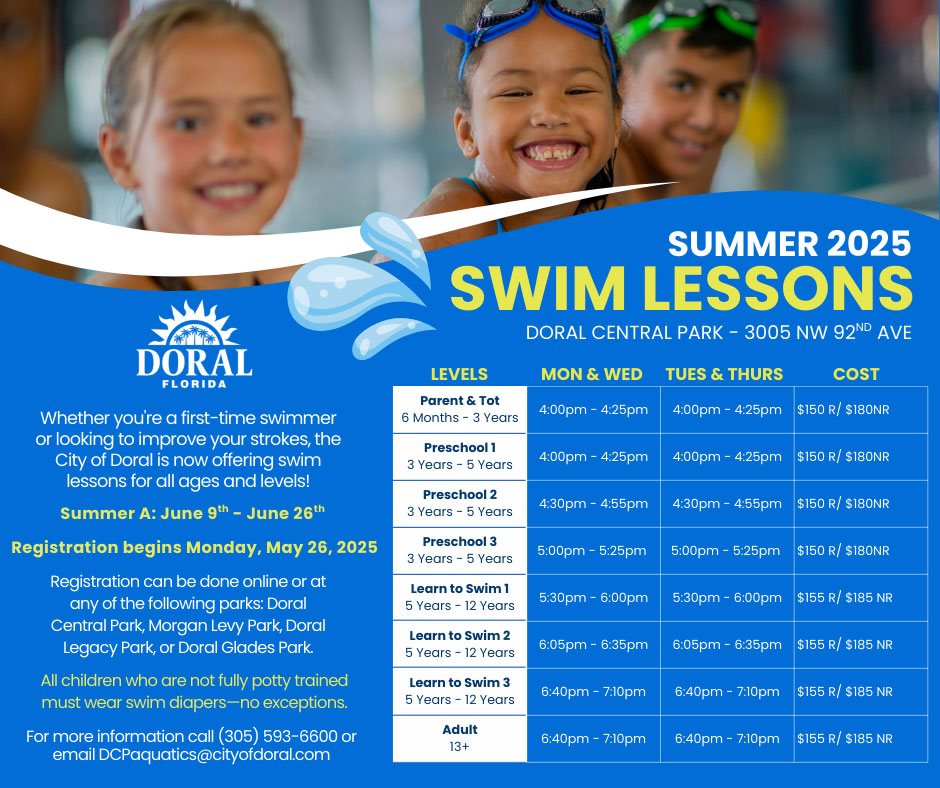 Summer 2025 Swim Lessons