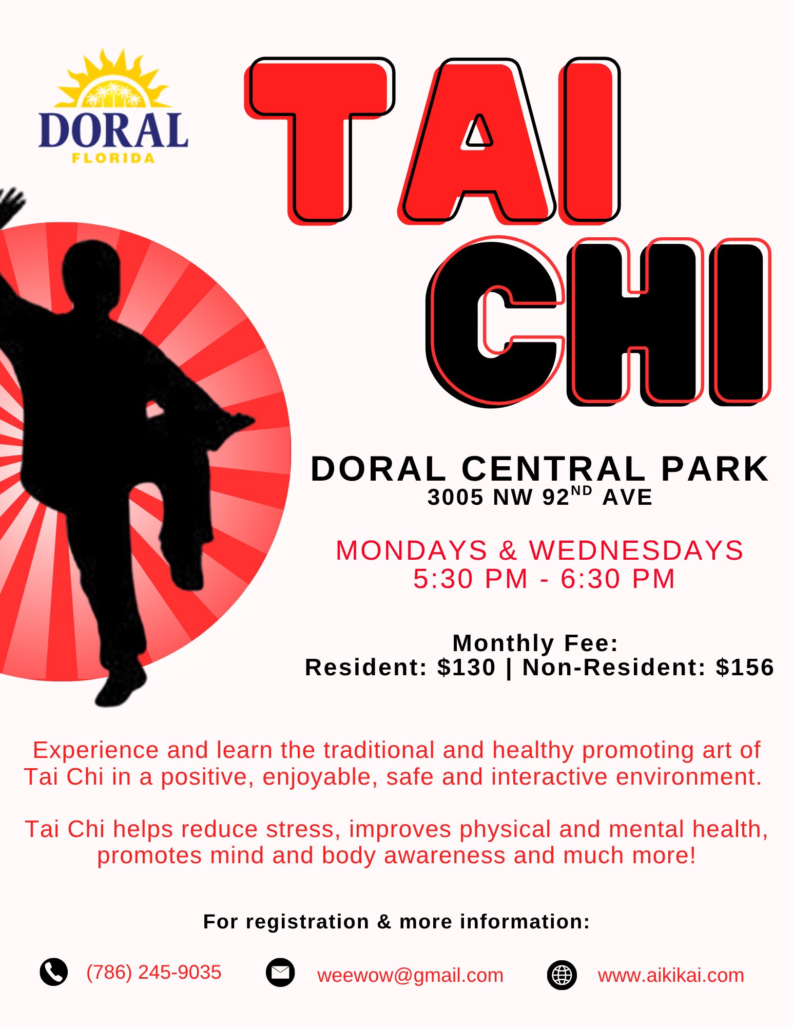 Tai Chi - Adults and Teens Flyer