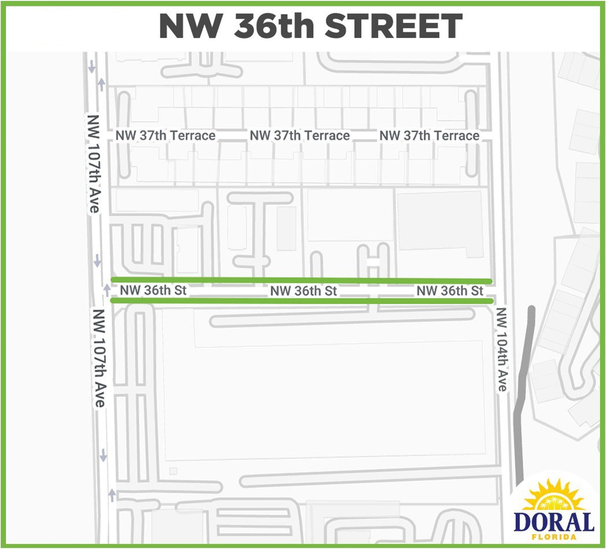 Nw 36th Street Map