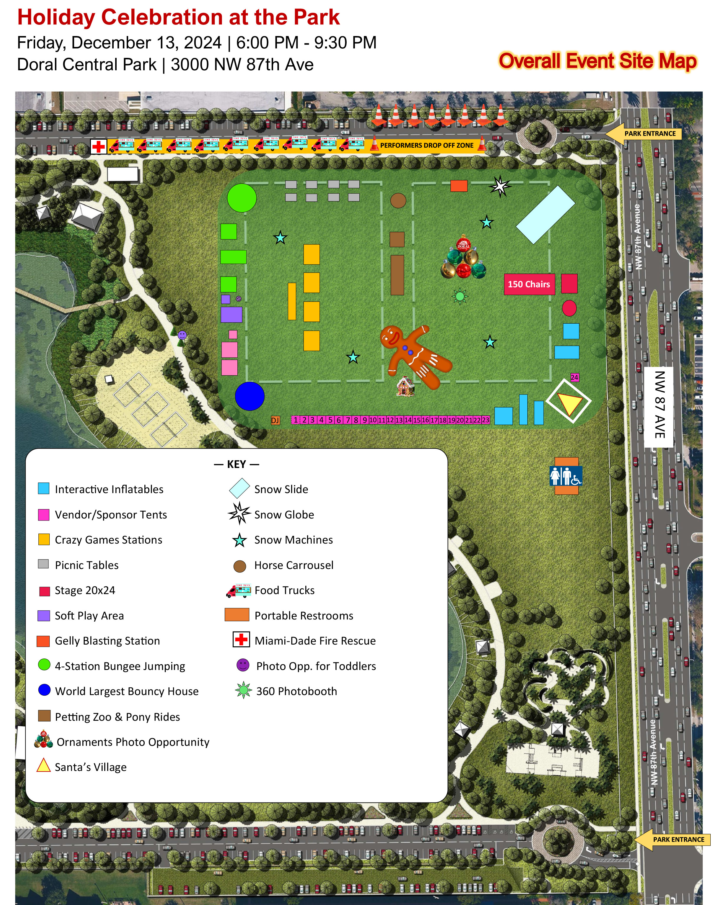 Holiday Celebration Site Map