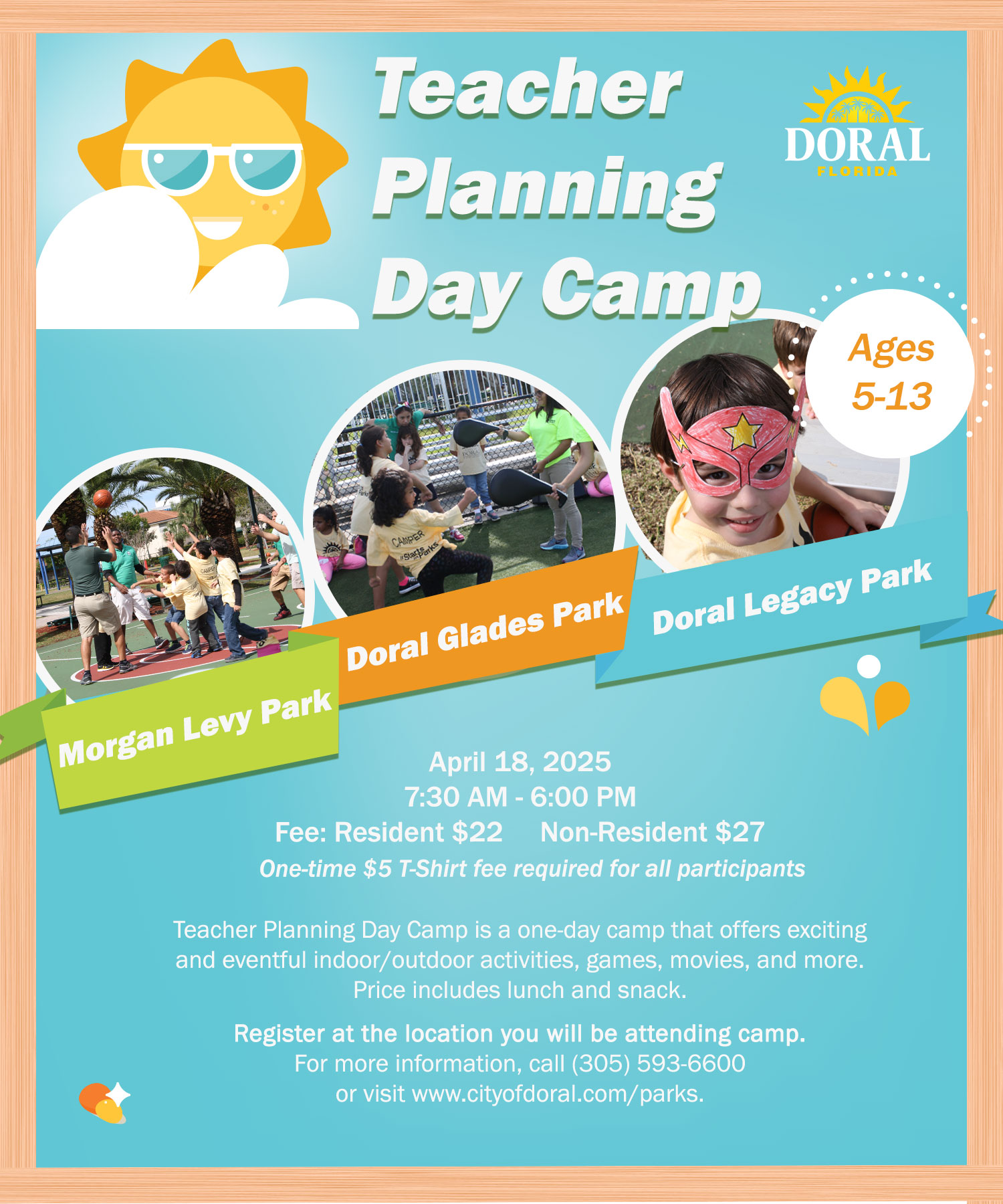 Teacher Planning Day Camps Flyer