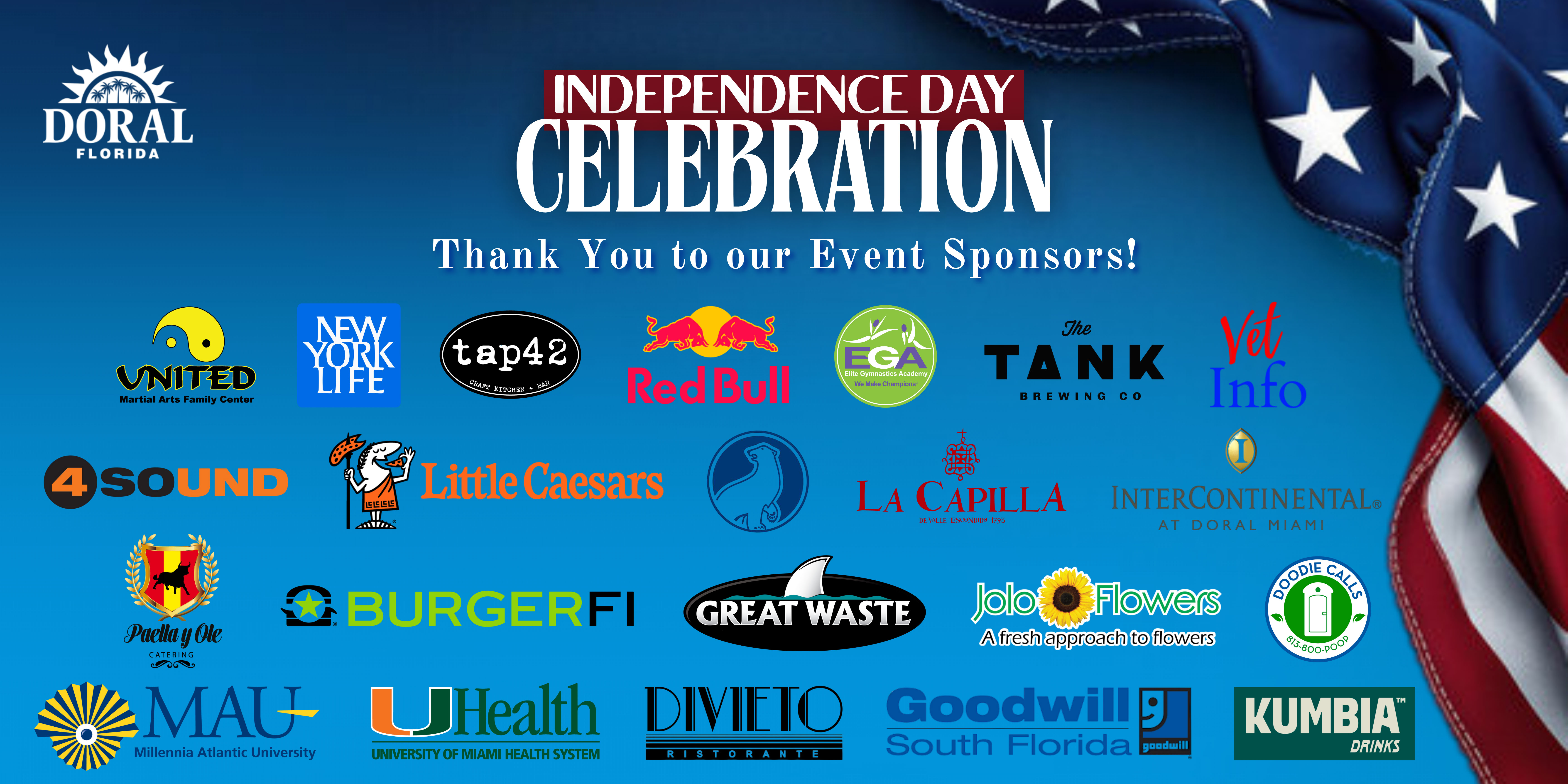 Independence Day Celebration Sponsors