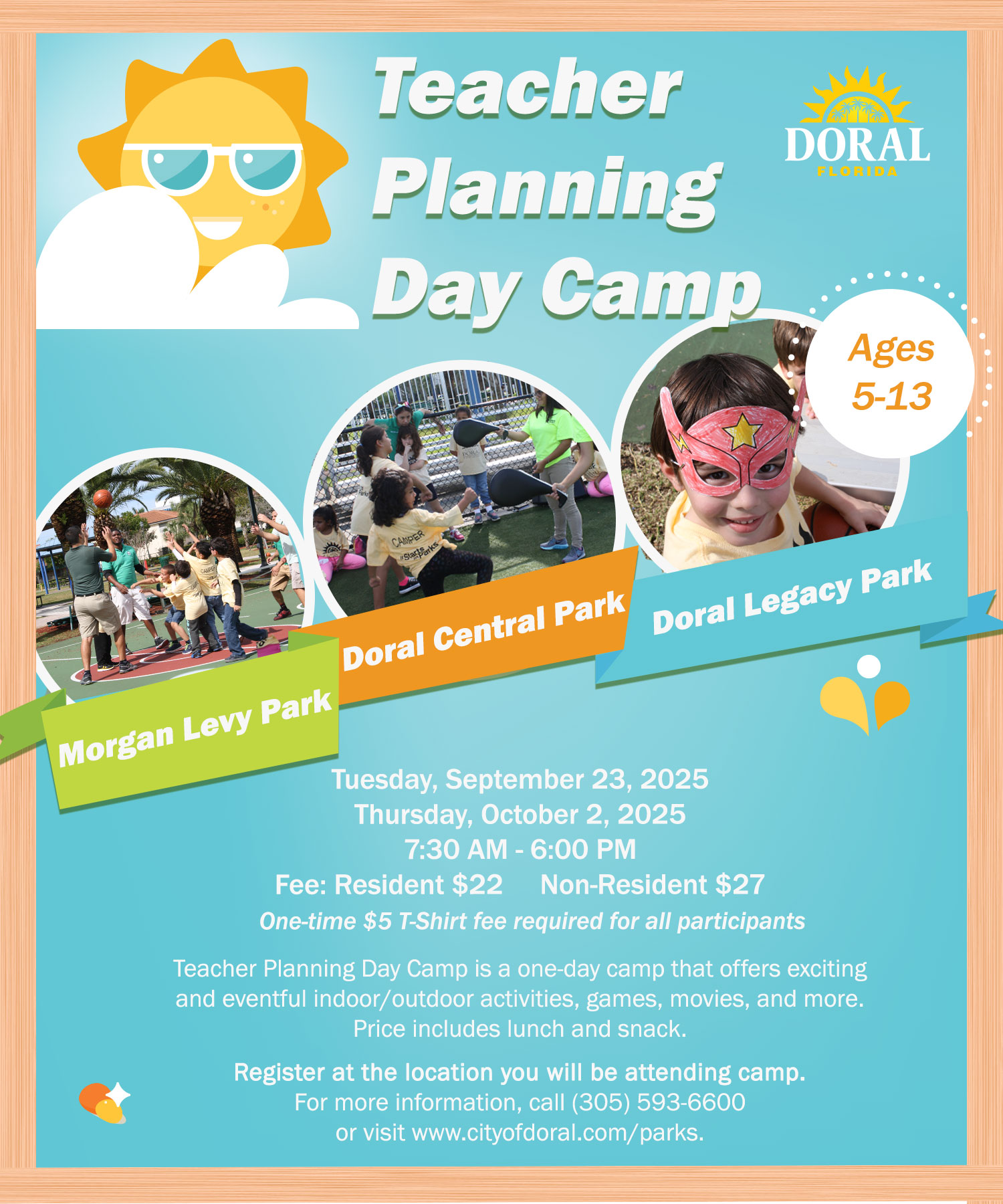Teacher Planning Day Camps Flyer