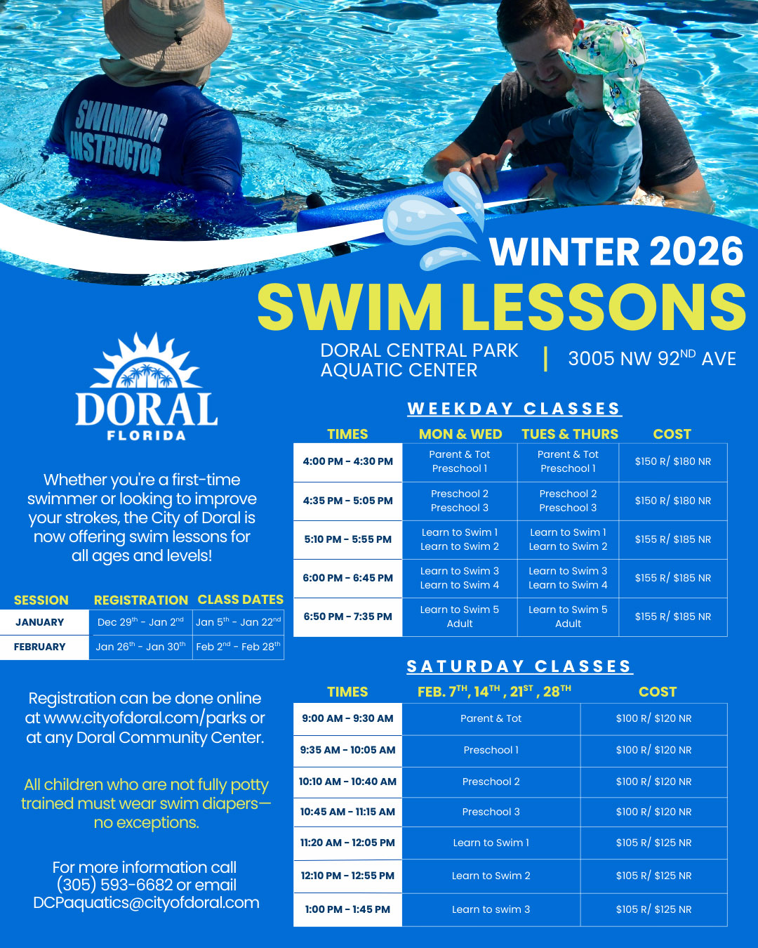 Fall 2025 Swim Lessons